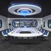 Mesa de Conferência Criativa em Forma de U Mesa Longa Senso de Tecnologia Multifuncional Sala de Conferência Mesa de Negociação Mesa Inteligente para Videoconferência