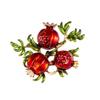 Broche de Granada Vintage Creativo Multi-semilla Multi-bendición para Mujer Moda Simple Accesorios de Pin de Fruta Hebilla de Ramillete Anti-luz