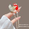 Clip de Garra de Borla de Mariposa de Perla de Diamante Hueco de Fairy Hollow Verano Horquilla de Metal para el Cabello para Mujer Parte Posterior de la Cabeza Recogido Horquilla Clip para Agarrar el Cabello