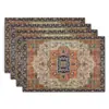 Mantel individual de estilo persa alfombrilla de ratón antideslizante alfombrilla decorativa de mesa estilo étnico bohemio alfombrilla con aislamiento térmico alfombrilla de mesa para comedor estilo occidental