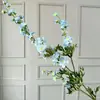 Flores artificiais de delphinium de 3 ramos para casamentos, arranjos florais decorativos para locais de casamento, decoração de hotel e casa, violetas