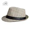 Sombreros de Sol para Exteriores de Primavera y Verano para Hombres, Sombreros Pequeños Retro Británicos, Sombreros de Playa para Mujeres, Sombreros de Paja Jazz para Hombres