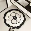 Tapete de Chão Absorvente Floral de Forma Especial de Luxo Leve, Tapete de Chão Pequeno Resistente a Manchas para Porta de Banheiro com Fragrância, Tapete de Chão Antiderrapante de Lama de Diatomáceas de Secagem Rápida