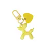 Chaveiro Pingente Cachorro Balão Coração Colorido Desenho Animado Pingente de Bolsa DIY Pingente de Celular Acessórios Acessórios