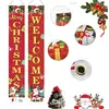 Amazon Transfronterizo Nuevo Couplet Navideño Decoración para Fiesta Navideña Bandera Colgante de Atmósfera Decoración de Porche Cascanueces