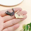 Gato Estirándose Colgante de Aleación que Gotea Aceite Mascota Linda Accesorio Pulsera DIY Collar Piezas de Joyería