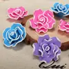 Flor de argila macia 35mm atacado rosa antigo acessórios diy Traje feminino adorno de cabeça grampo de cabelo Joias colar flores