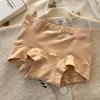 Calzones bóxer de algodón puro antibacteriano 10A para mujer Talla grande para mujer Ropa interior de cintura media-alta Entrepierna extendida de algodón puro Calzones bóxer pequeños