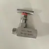 Válvula de cierre de acero inoxidable JP21W con rosca interna y externa, con válvula de drenaje y purga, válvula de aguja 1/2 NPT