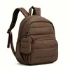 Mochila pequeña informal para mujer, mini, impermeable, de nailon, ligera, acolchada, con relleno de plumón, hecha a medida, de alta calidad