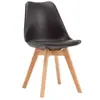 Cadeira de Estilo Nórdico com Encosto, Design Simples para Escritório, Casa, Quarto, Banqueta de Maquiagem, Conjunto de Mesa e Cadeira, Banqueta de Madeira Maciça, Cadeira de Jantar, Cadeira de Computador