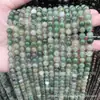Piedra Natural Jade Africano Cuentas Sueltas Verdes Redondas Accesorios para Joyería DIY Productos Semiacabados Venta Caliente Transfronteriza Más Vendido Venta al por Mayor