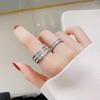 Anillo de Acero Inoxidable de Lujo Ligero Cielo Estrellado, Fila Única o Doble, Joyería que No se Desvanece, Anillo de Acero de Titanio con Diamante, Venta al por Mayor desde el Fabricante