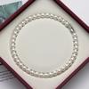 Cadena para Clavícula Imitación Perla Concha Nanyang Moda Femenina Hebilla de Candado Collar de Perlas de Concha Regalo de Cumpleaños para Novia Madre