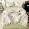 Venta al por mayor de ropa de cama de algodón bohemio de cuatro piezas, estilo japonés, pequeña, fresca, nórdica, sencilla, para familias.