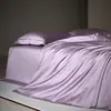 Juego de cuatro piezas de algodón egipcio de fibra larga de alta gama, 100% algodón puro, sábana de cama de lujo ligero, funda de edredón, ropa de cama