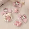 Lindo Set de Accesorios para el Cabello de Gatito Rosa, Dulce y Adorable para Niñas, Incluye Gomas para el Cabello, Pinzas de Pato y Pinzas para Flequillo
