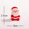 Adornos para Caja de Regalo de Santa Claus Transfronteriza, Decoraciones Artesanales de Resina DIY con Escena de Nieve, Accesorios, Pequeños Adornos de Escritorio