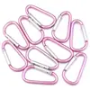 Mosquetón Hebilla de Mosquetón en Forma de D de Aleación de Aluminio Hebilla para Botella de Agua Hebilla de Seguridad para Mochila Llavero Accesorios para Joyería DIY