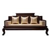Cojín de sofá de palo de rosa clásico chino, mueble de madera maciza, esponja, cojín antideslizante e impermeable, universal para las cuatro estaciones, cojín de cama Rohan