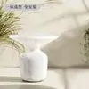 Mesa de Centro Redonda de Fibra de Vidrio Mesa Auxiliar para Apartamentos Pequeños, Simple y Lujosa, Mesa de Ocio para Balcón Exterior, Impermeable