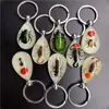 Llavero Colgante de Insecto Ámbar Luminoso Colgante de Espécimen de Insecto Real en Resina Joyería al por Mayor Puesto Callejero Venta Caliente Suministro