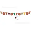 Banderines Colgantes para Tienda de Campaña, Banderines Triangulares Decorativos, Decoraciones Estilo Camping, Banderines Triangulares Coloridos para Tienda de Campaña, Montaje de Cumpleaños de Moda, Pared de Fondo