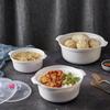 Forno de micro-ondas aquecendo marmita tigela especial caixa plástica doméstica para conservação de alimentos redonda resistente a alta temperatura recipiente especial com tampa tigela de sopa