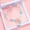 Pulsera de Cuentas de Vidrio Más Vendida Transfronteriza Taobao Fruta Unicornio Dibujos Animados Colgante de Aleación con Goteo de Aceite Regalo para Niños Femenino