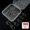 Cabaça Pino 304 Aço Inoxidável Pin Pesca Gear Oito Anel Conector de Pesca Luya Pin Abertura Reforçada