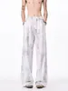 Pantalones Casuales de Verano 2026 Estilo Americano Tie-Dye Calle Holgados Rectos Secado Rápido Frescos Largos para Hombre