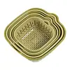 Juego de 6 Piezas de Lavabo para Verduras, Colador, Frutero, Cesta de Frutas para el Hogar en la Cocina, Cesta para Lavar Verduras de Mesa de Café en la Sala de Estar, Bandeja de Frutas, Plato para Frutas