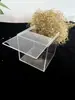Caixa de Armazenamento de Acrílico Transparente com Tampa Push-Pull Caixa Cápsula Caixa de Armazenamento para Mesa de Escritório Caixa Cubo Mágico Caixa de Exibição para Parede de Fundo