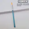 Pinceles para Nail Art Color Azul Océano, Juego de 8, Pinceles Finos para Dibujar Líneas, Pinceles para Difuminar Degradados, Pinceles para Fototerapia, Pinceles para Escultura de Cristal