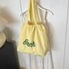 Bolsa de Tela de Nailon Resistente al Viento Verano Bolso de Viajero Perezoso Bolso de Hombro para Mujer Bolso Tote de Gran Capacidad Lienzo Estilo Nuevo Cordón Medio