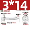 Tornillos Autorroscantes de Acero Inoxidable 304 con Cabeza de Botón y Ranura de Cruz, Cola Puntiaguda y Arandela, Tornillos para Madera Mm3M4M5M6