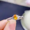 Anillo Fanta natural puro chapado en plata s925 proceso de galvanoplastia bicolor color cristalino limpio buena piedra principal 4*6 mm