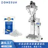 Máquina Envasadora Vertical Semiautomática de Polvo ZONESUN para Harina y Granos, Rellenador de Tornillo sin Fin, Pesaje y Llenado Envasado de Polvo
