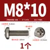Tornillos de Titanio Puro Estándar Nacional Ta2 Pernos Cruzados de Cabeza Plana de Aleación de Titanio Tornillos de Cabeza Redonda Clavos de Máquina M2M2.5M3M4M5Mm