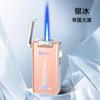 Encendedor de Inyección Directa Portátil de Moda con Patrón de Aurora Colorido de Aspecto Elegante Encendedor a Prueba de Viento de Llama Azul Regalo Venta al Por Mayor