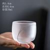 Taza Maestro Glaseada de Lujo Ligero Transparente Clara Taza Individual Taza de Té Kung Fu Taza de Té Grande Regalos para el Hogar