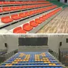 Gradas Retráctiles Personalizadas, Asientos de Gradas Móviles Eléctricos y Manuales, Fabricante de Asientos para Canchas de Baloncesto y Campos de Fútbol con Piso de Cemento