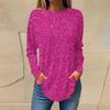 2023 Europeo y Americano Amazon otoño e invierno Nuevo suéter de camisa de manga larga estampada ropa de mujer AliExpress casual cuello redondo manga larga