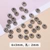 Accesorios de joyería de aleación DIY plata Xizang cuenta martillada cuenta suelta pulsera cuenta anillo cabeza colgante pequeña mayoreo
