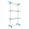 Secador de Roupas Dobrável Transfronteiriço, Novo Rack de Armazenamento Multifuncional em Forma de Asa, Cabide de Roupas Multicamadas Móvel e Dobrável