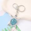 Chaveiro de Tartaruga Cravejado de Diamantes Transfronteiriço em Rosa, Azul e Verde Chaveiro de Tartaruga Moda Pingente para Mochila Fabricante em Estoque