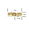 4.9*17mm liga de zinco dourado claro dobradiça cilíndrica caixa de madeira maciça perfurada dobradiça de hardware para lenços