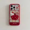 Funda para teléfono móvil estilo coreano Ins Manzana Roja Melodía Adecuada para iPhone 17 Promax iPhone 16 Linda 15/14 Femenina