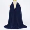 Bufanda larga de color liso transfronteriza, pañuelo para la cabeza de estilo étnico malasio para mujer, chal, bufanda versátil de gasa con perlas