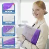 Pasta de Arquivo A4 com Furos, de Venda Quente Transfronteiriça, Binder Transparente de Alta Qualidade para Provas de Alunos e Armazenamento de Escritório